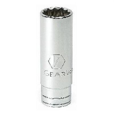 GearWrench 3/8 Inch Drive 12 Point Deep SAE Socket 1/4 Inch