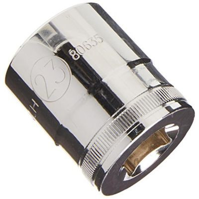 GearWrench 1/2 Inch Drive 6 Point Standard Metric Socket 23mm
