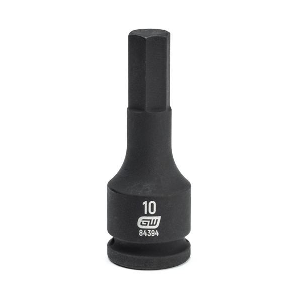 GearWrench 3/8 Inch Drive Hex Bit Impact Metric Socket 10mm - 84394