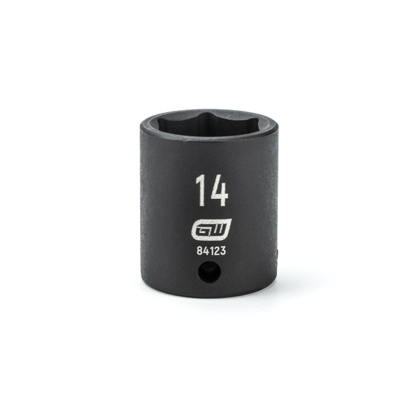 GearWrench 1/4 Inch Drive 6 Point Standard Impact Metric Socket 14mm - 84123