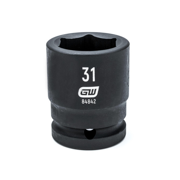 GearWrench 3/4 Inch Drive 6 Point Standard Impact Metric Socket 31mm - 84842