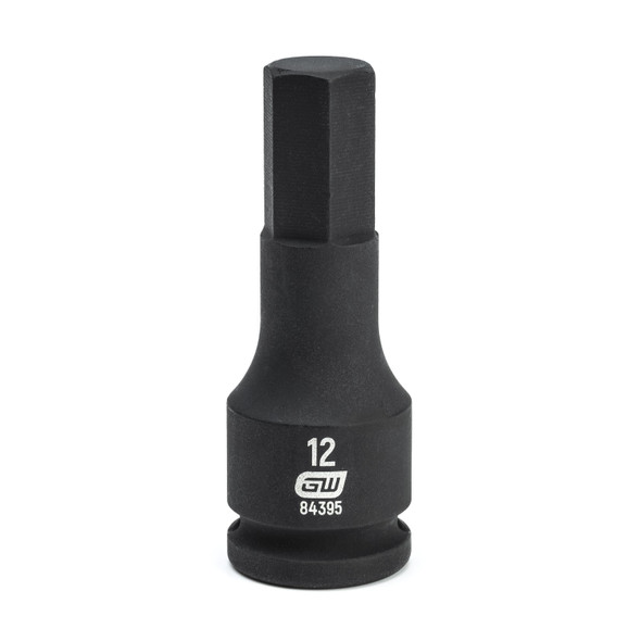 GearWrench 3/8 Inch Drive Hex Bit Impact Metric Socket 12mm - 84395