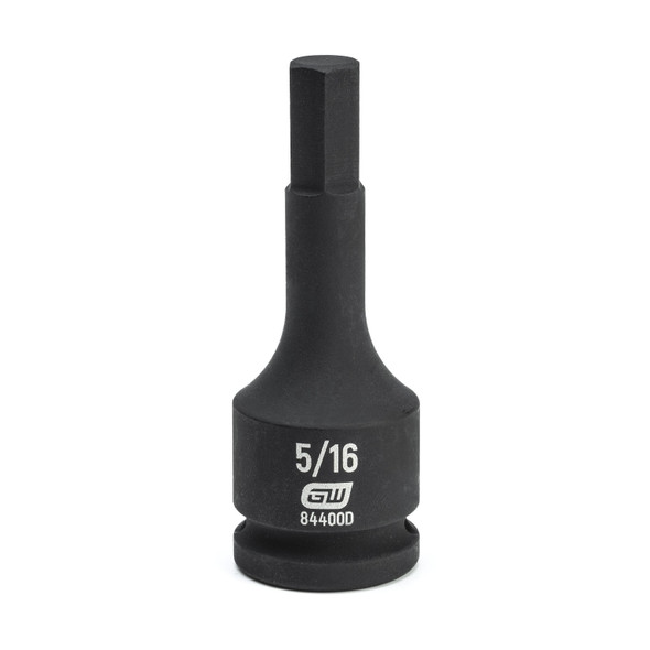 GearWrench 3/8 Inch Drive Hex Bit Impact SAE Socket 5/16 Inch - 84400D