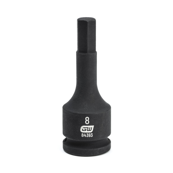 GearWrench 3/8 Inch Drive Hex Bit Impact Metric Socket 8mm - 84393