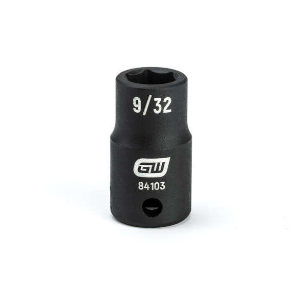 GearWrench 1/4 Inch Drive 6 Point Standard Impact SAE Socket 9/32 Inch - 84103