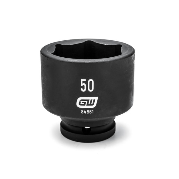 GearWrench 3/4 Inch Drive 6 Point Standard Impact Metric Socket 50mm - 84861