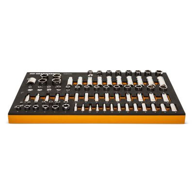 GEARWRENCH 77 Piece 1/4", 3/8" & 1/2" Drive Hi-Viz Metric Socket Set in Foam Tray
