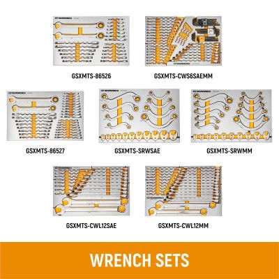 GEARWRENCH 1629 Piece MEGAMOD Mechanics Tool Set in Premium Modular Foam Trays with Tool Storage & Shop Equipment