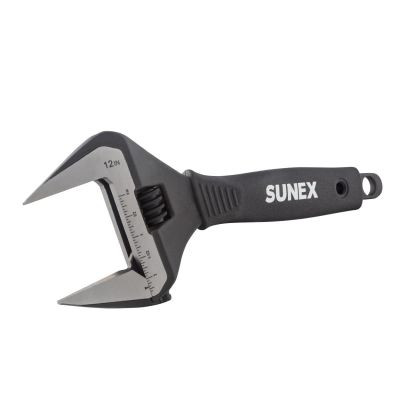 SUNEX 12 Inch Wide Jaw Adjustable Wrench 2-5/16 Inch (60mm)