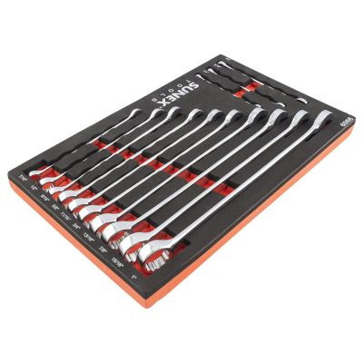 SUNEX 13 Pc. V-Groove SAE Wrench Set in EVA Foam 1/4"-1"