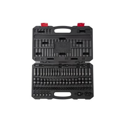SUNEX 1/4" DR 74 PC SAE/ MET MASTER IMPACT SET
