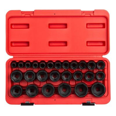 SUNEX 26-Piece 1/2 in. Drive Metric Impact
