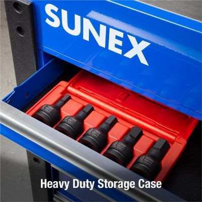 SUNEX 3/4" DR. METRIC HEX SET XXX