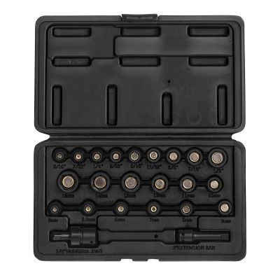 SUNEX IMPACT SOCKET SET 1/4 DR. 23PC MASTER MAGNETIC