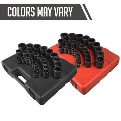 SUNEX 26-Piece 1/2 in. Drive 12-Point Metri