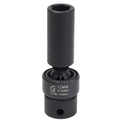 SUNEX SOC 12MM 3/8D IMP UNIV 6PT DP