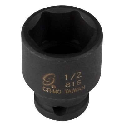 SUNEX SOC 1/2 1/4D IMP 6PT BLK