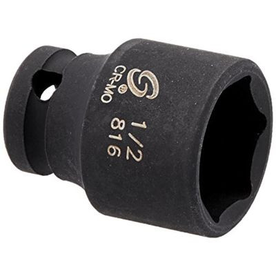 SUNEX SOC 1/2 1/4D IMP 6PT BLK