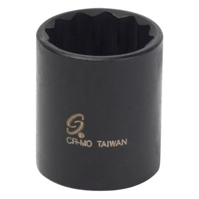 SUNEX SOC 15/16 3/8D IMP 12PT BLK