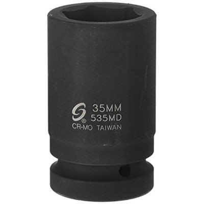 SUNEX SOCKET IMPACT 35MM 1" DRIVE DEEP 6 POINT