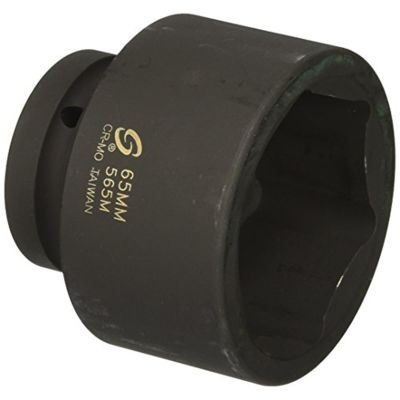 SUNEX SOC 65MM 1"D IMP 6PT BLK