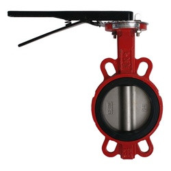 Midland Wafer-Style Flangeless Butterfly Valve w/ EPDM Seat & Lever Handle