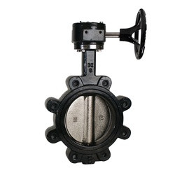 Midland Lug-Style Gear Handle Butterfly Valve Ductile Iron Buna-N Seat