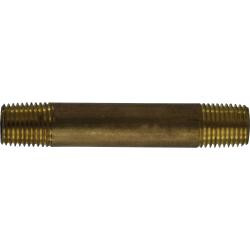 Midland 1/4" Diameter Red Brass Pipe Nipple