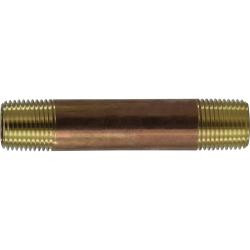 Midland 1/2" Diameter Red Brass Nipple