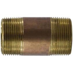 Midland 1-1/4" Sch 80 Red Brass Nipples