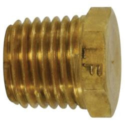 Midland Lead-Free Pipe Brass Cored Hex Head Plug