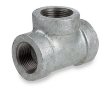 300# Extra Heavy Galvanized Malleable Iron Tee