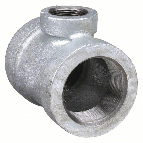300# Extra Heavy Galvanized Malleable Iron Reducing Tee