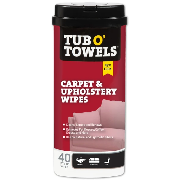Tub O' Towels Carpet & Upholstery Specialty Cleaning Wipes