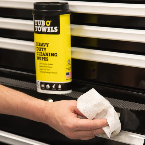 Tub O' Towels Heavy Duty Cleaning Wipes - 40 Count Canister & Single Pack