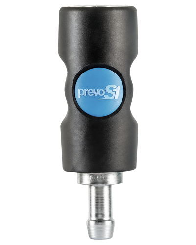 Prevost PrevoS1 Safety Quick Hose Barb Coupler - Industrial Profile