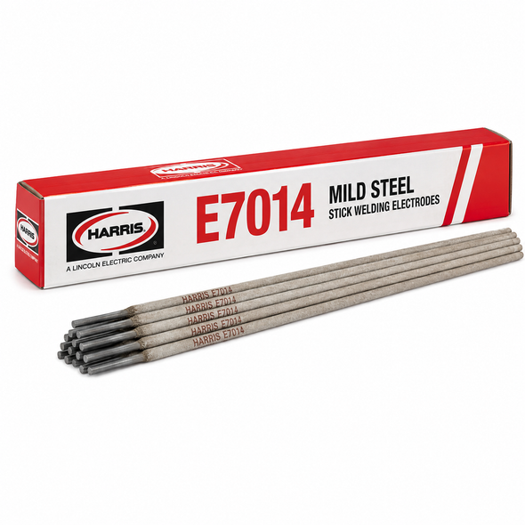 Harris E7014 mild steel SMAW stick welding electrode rods for fabrication, maintenance and repair