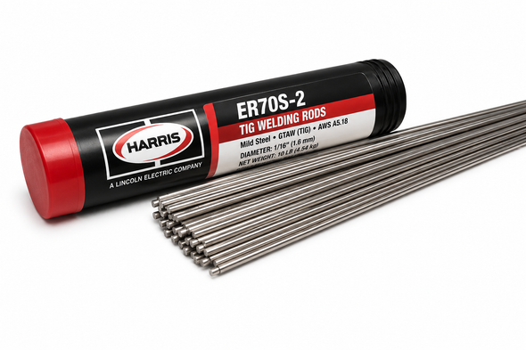 Harris ER70S-2 mild steel TIG welding rods for carbon steel and pipe welding