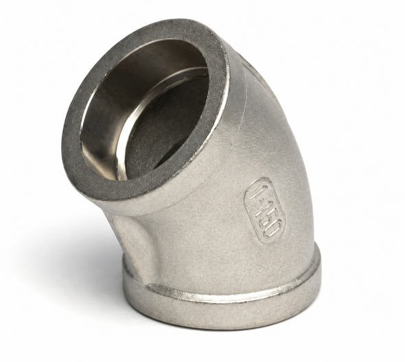 316 Stainless Steel 150# Socket Weld 45° Elbow