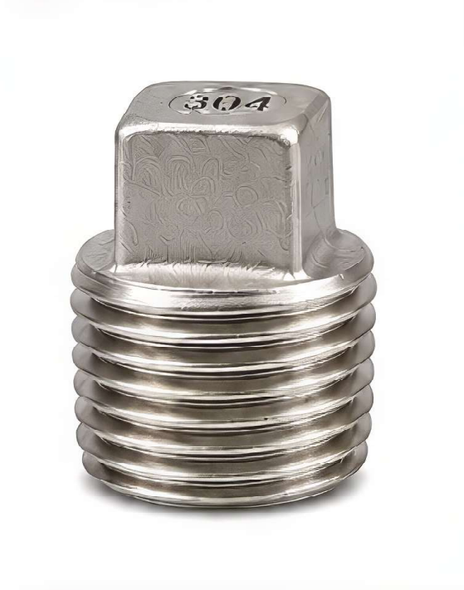 304 Stainless Steel 150# Square Head Solid Plug - SP112