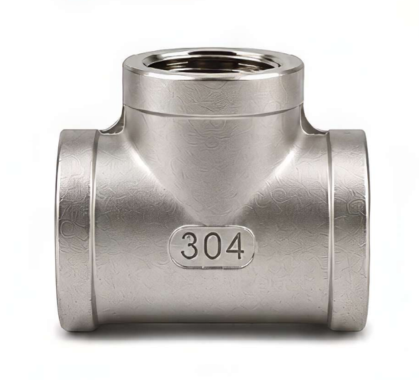 304 Stainless Steel 150# Threaded Tee - SP112