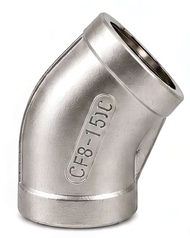 316 Stainless Steel 150# Threaded 45° Elbow - SP114