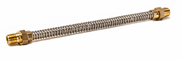 Charman 5/8" OD Uncoated Connector - 1/2" MIP x 1/2" MIP
