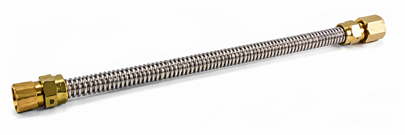 Charman 1/2" OD Uncoated Connector - 1/2" FIP x 3/8" FIP