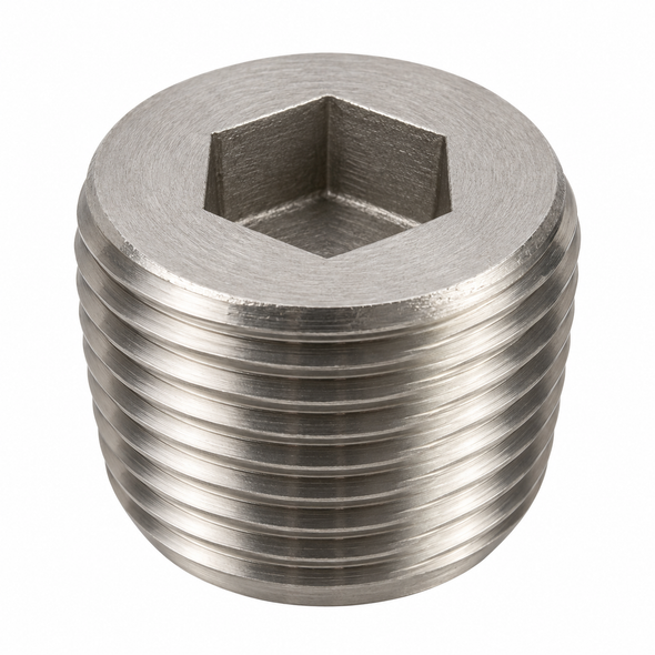 Representative 316 stainless 7/8 taper hex socket plug