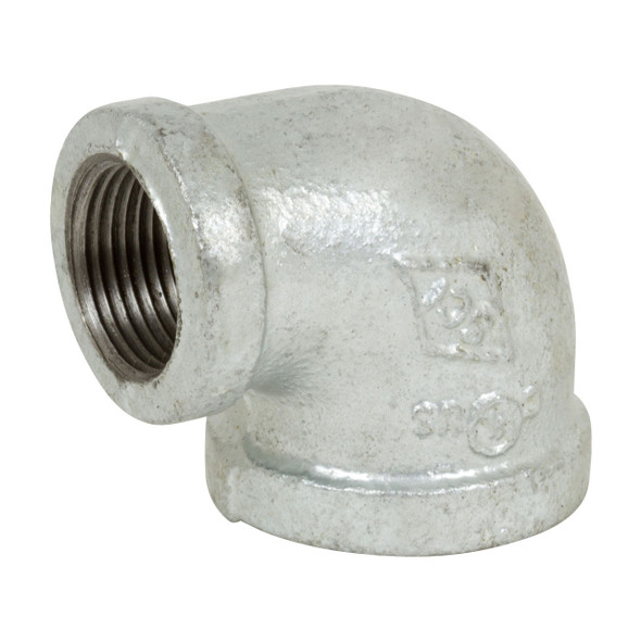 150# Galvanized Malleable 90 Reducing Elbow