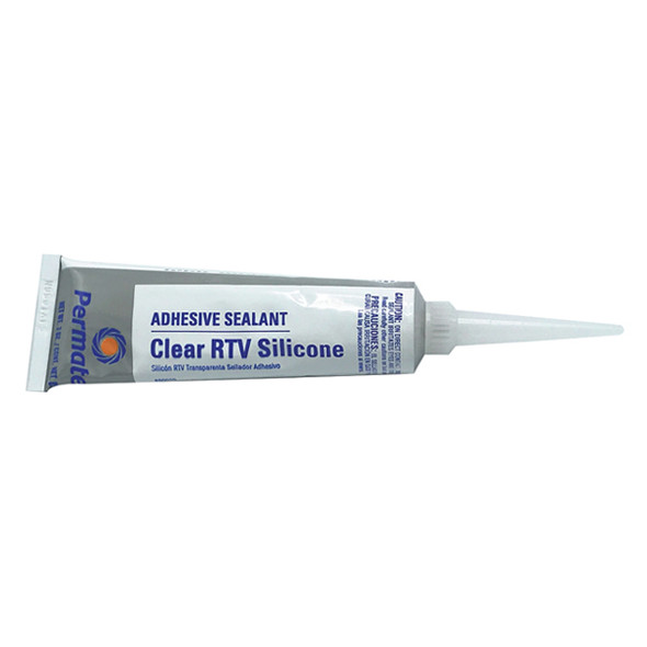 #66B Permatex 3 Oz.Clear Silicone Adhesive Sealant