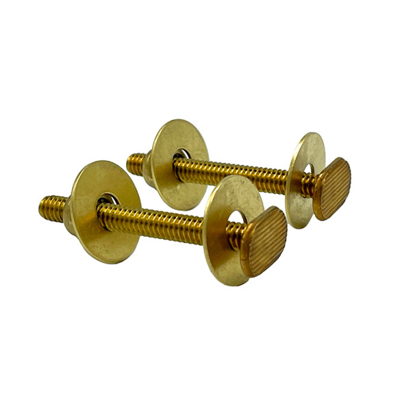 1/4″ X 3 1/2″ Brass Flange Bolts – Double Nuts & Washers