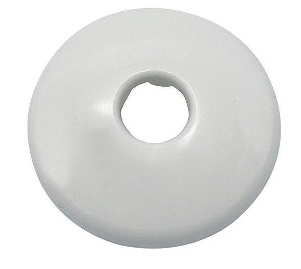 5/8″ OD White Plastic Low Escutcheon