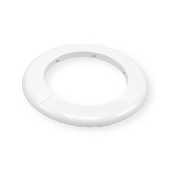 4″ IP White Plastic Floor & Ceiling Plate